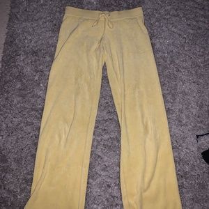 Yellow Juicy couture sweat pants